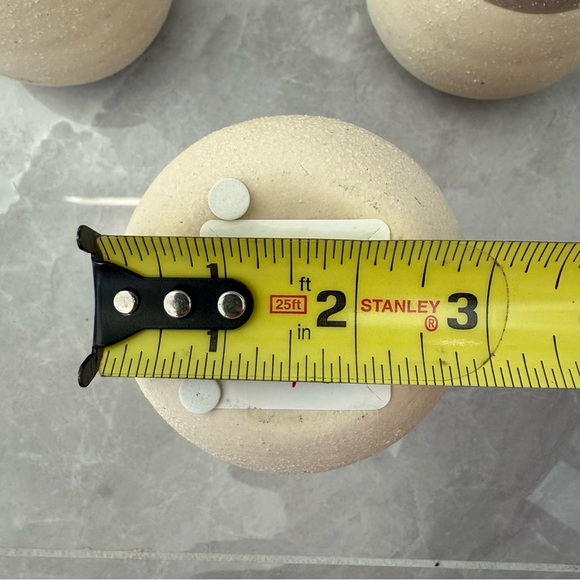 At Home Small Decorative Ceramic Painted Set Of Pots - Picture 10 of 11